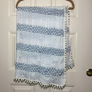 NWT Ann Taylor Dot Pom Scarf